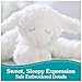 GUND Baby Sustainable Lamb Rattle, Winky Lamb Stuffed Animal, Plush Made from 100% Recycled Materials, Plush Rattle Sensory Toy for Babies, White, 7”