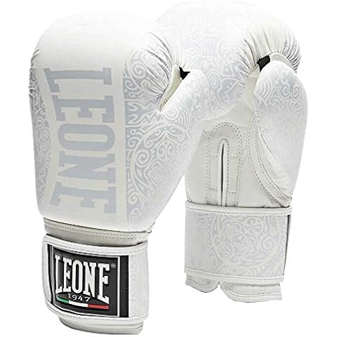 LEONE 1947 Maori Boxing Gloves, White, 10 OZ Cover