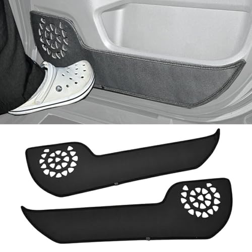 アルファード ヴェルファイア 40系 ドアプロテクター キックガード フロント 運転席 助手席 2ピース ブラック 傷防止 内装保護 カスタム カーパーツ