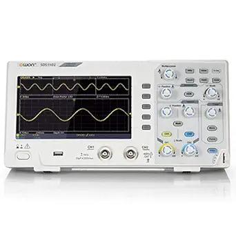 OWON Technologies SDS1102 Digital Storage Oscilloscope, Dual Channel 100 MHz 1GS/s, 7