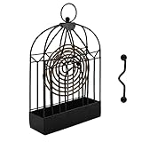 [Almacenamiento de cenizas de la bobina de mosquito] El soporte de la bobina de mosquito está especialmente diseñado para quemar la bobina de mosquito de forma segura y conveniente para evitar el riesgo de incendio. Al mismo tiempo, su tanque de almacenamiento puede almacenar eficazmente las cenizas de la bobina de mosquitos y mantener la habitación ordenada.