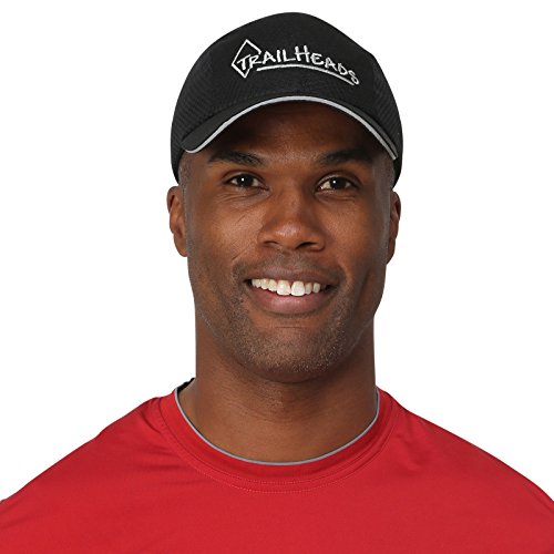 TrailHeads Race Day Running Cap - Performance Hat 5 Colors black / silver logo