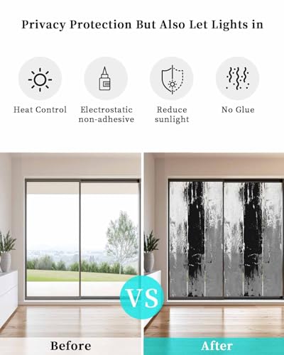 Black Cement Gray Film Decorativo para Ventana 19.6x39.3 miniatura 4