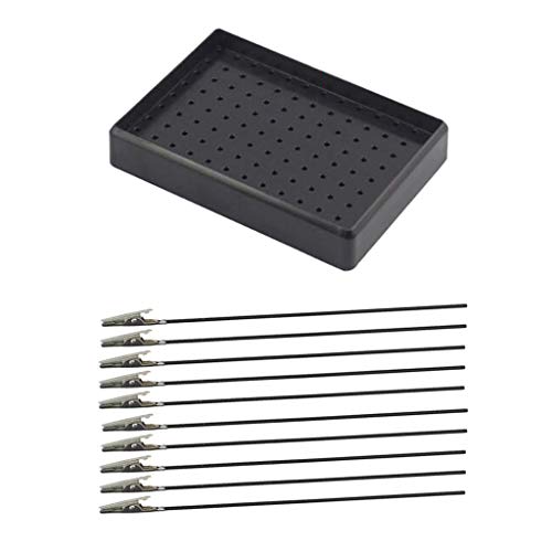 Hellery Pinza per Verniciatura A Spruzzo per Utensili da 10 Pezzi E 1 Pezzo di Supporto per Verniciatura A Modello