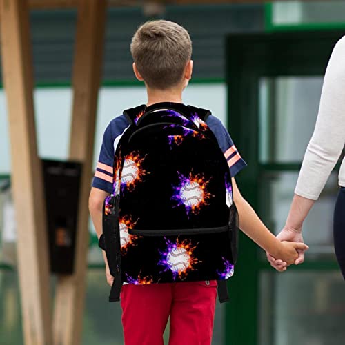 Sac à dos de baseball avec trousse ensemble scolaire multicolore ado - 6