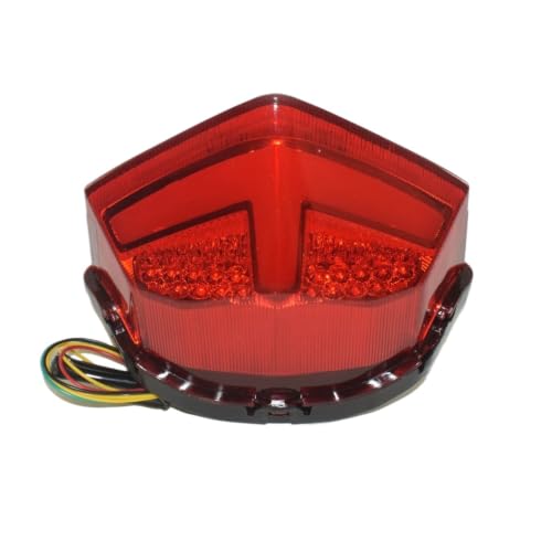 Luz trasera universal para moto con intermitentes para eliminar pilotos voluminosos