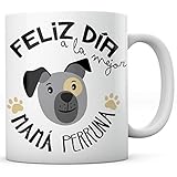 PANISCUS Taza para Regalar Mamá Perruna Regalo para Amigo Invisible Mascota Perro Gato Día de la Madre Día del Padre Cumpleaños Amor