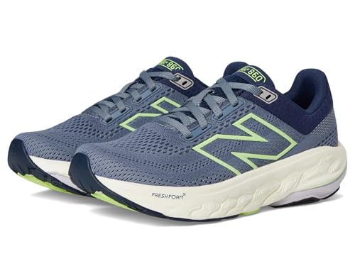 New Balance Women's Fresh Foam X 860 V14 Running Shoe, Arctic Grey/Sea Salt/Bleached Lime Glo, 8.5 M