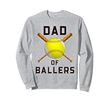 Photo Gallery divertente baseball softball dad of ballers felpa Photo Gallery divertente baseball softball dad of ballers felpa
