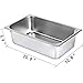 VEVOR 6 Pack Hotel Pans, Full Size 6-Inch, Stainless Steel Steam Table Pans，Anti-Jam Catering Trays for Steam Tables, for Home, Party, Restaurant, Hotel, Buffet