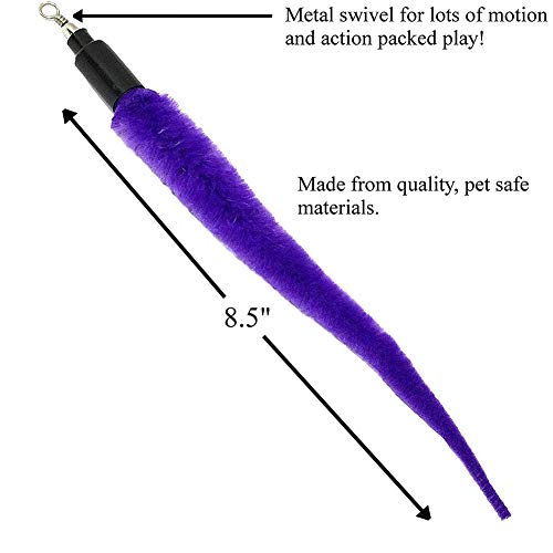 Brinquedos adequados para gatinhos brincarem com minhocas de reposição de 5 peças para gatinhos inte