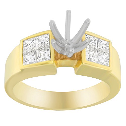 Original Classics 14K Yellow Gold Princess Cut Diamond Ring (1.05 cttw, H-I Color, SI1-SI2 Clarity)