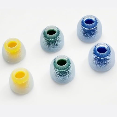 Image of TANGZU Tang Sancai Balanced Bore Eartips, Medical Grade Hypoallergic Silicone in-Ear Monitor Ear Plugs for in-Ear Earphone, Replacement Earbuds Tips, IEM Eartips, Mix, 3 Pairs