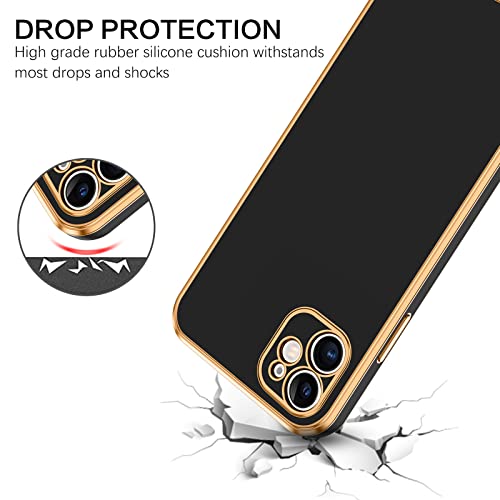 Coque iPhone 11 fine aux finitions dorées galvanisées pour un style chic et épuré