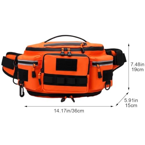 Riñonera de camping para hombre con correa ajustable para senderismo y pesca 7