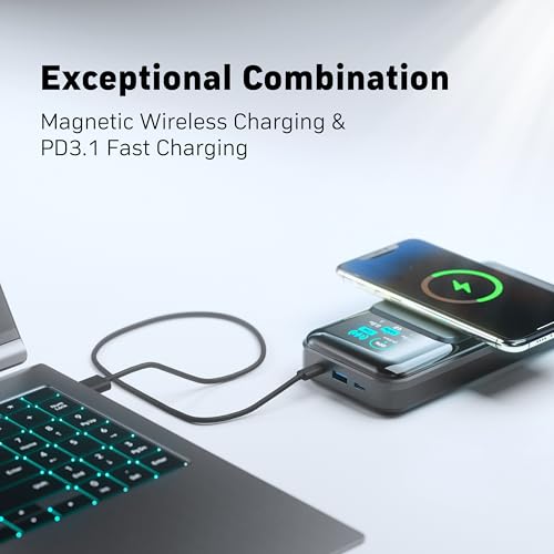 PowerX-Power-Bank-250W-4-in-1-25000mAh-Laptop-Portable-Charger-9125Wh-with-Magnetic-Wireless-Charging-for-iPhone-Samsung-MacBook-DJI-AirPods-and-More