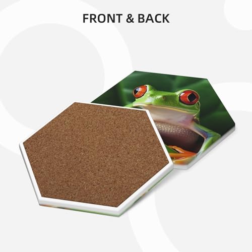 Dessous de verre grenouille absorbant et résistant à la chaleur