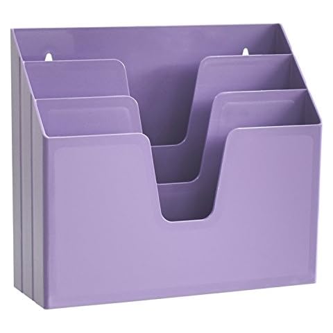 Acrimet Horizontal Triple File Folder Organizer (Purple Color) Cover