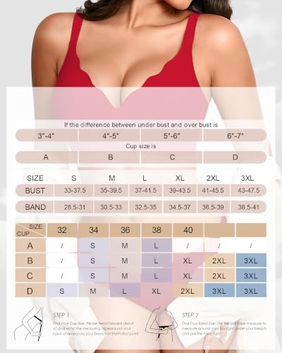 Image of Seamless Wireless Bra for Women with Support - No Underwire Full Coverage Push Up Comfort Bras - Back Fat Smoothing Bralette
