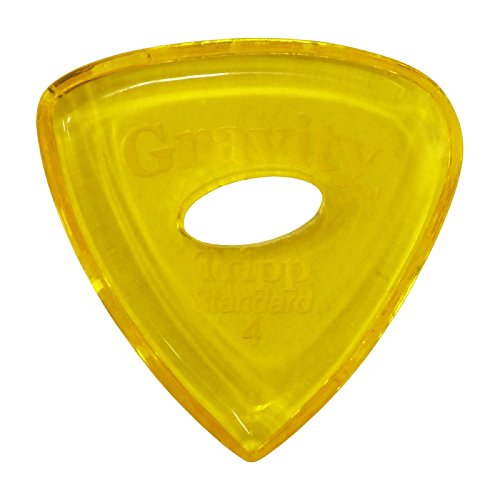 GRAVITY GUITAR PICKS Tripp -Standard Elipse Grip Hole- GTRS4PE 4.0mm Yellow �M�^�[�s�b�N