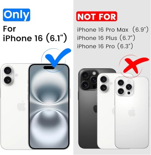 Image of Elzzi Magnetic for magsafe - iPhone 16 Case, [Compatible with Magsafe] [Translucent Matte] Shockproof Protective Phone Case for Men & Women (Navy Blue)