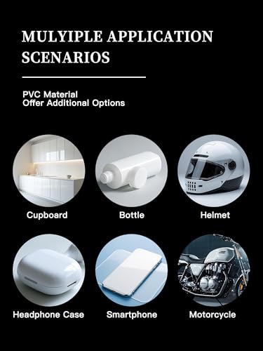 Image of 1ft x 5ft Gloss White Vinyl Wrap, Scratch Resistance Car Wrap for Motorcycles, Laptops, Cell Phones and Furniture with Air Release Technology (Gloss White)