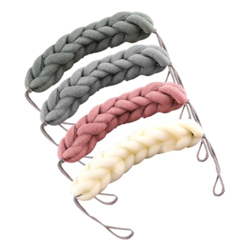 PLAFOPE 4Pcs Comfortable Shower Loofah Soft Exfoliating Body Scrubbers for Bathing Convenient Mesh Pouf for Gentle Skin Cleansing and Rich Foaming