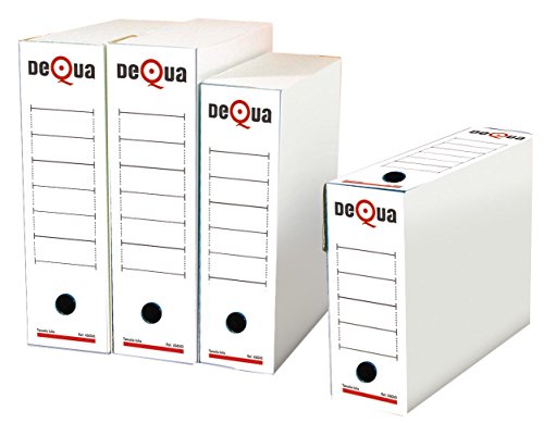 Dequa 41420 - Set di 50 scatole di archivio