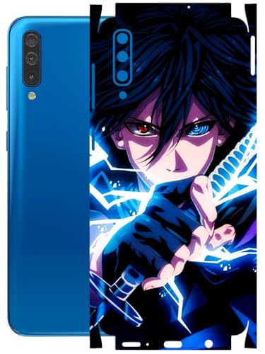 Image of AtOdds - Full Body Back Screen Guard Protector Film - Lamination Wrap Skin Sticker Compatible with Samsung Galaxy A50 | Scratchproof Matte Finish (Anime 42)