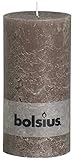 Geeignet für Deko-Arbeiten. Rustic 103867200324 Stumpenkerze, Paraffinwachs, Taupe(24 Taupe)