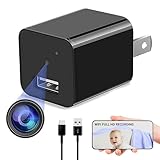Full HD USB Charger Camera | Mini Wall Charger Camera with Motion Detection, TF Card, Loop Recording | Small Phone Charger (WiFi Camera)