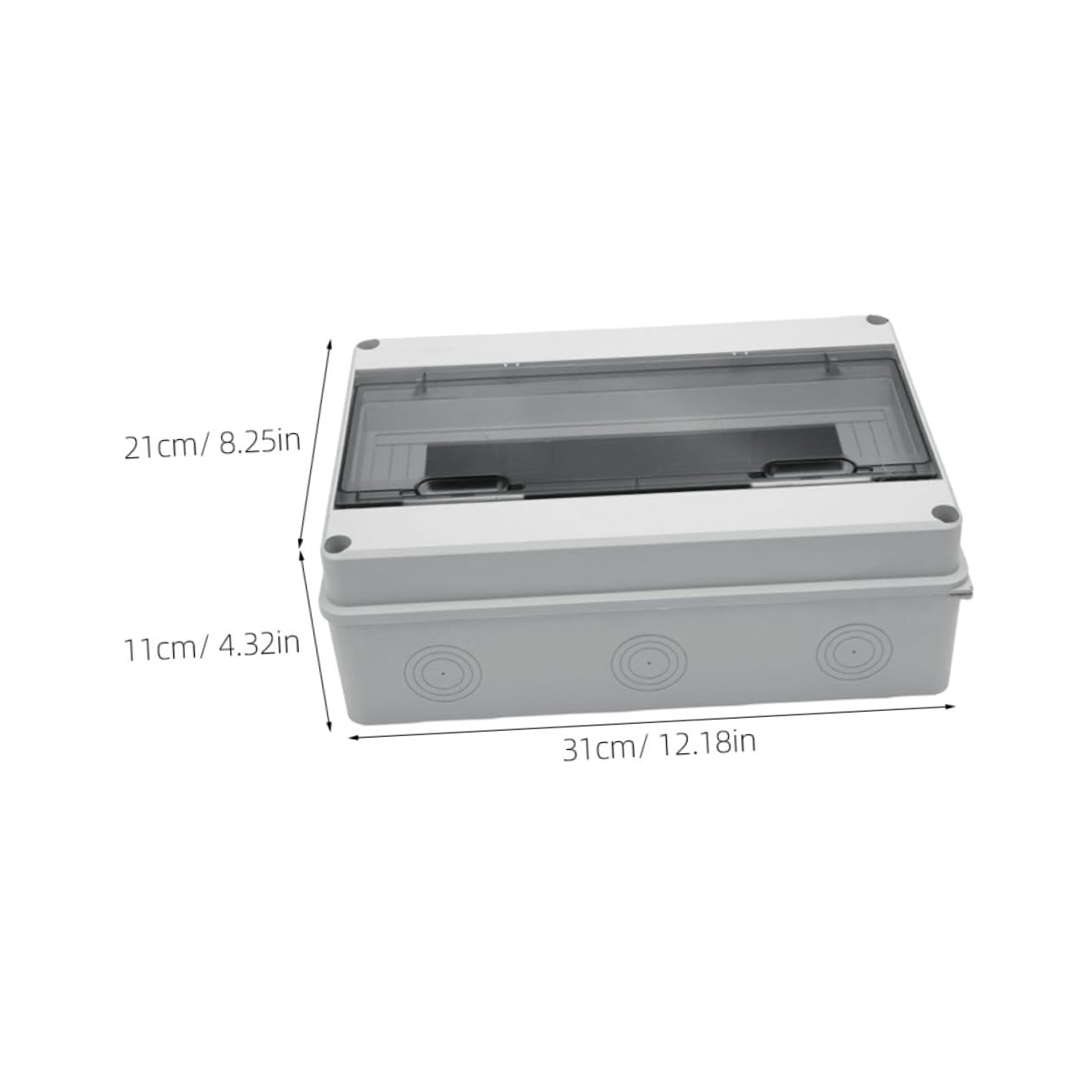 Caja Eléctrica Exterior Blanco de Plástico, Ip65, 15 Circuitos