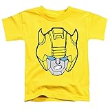 Transformers Toddler T-Shirt Bumblebee Face Yellow Tee, 4T