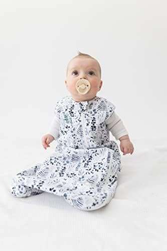 Bird + Bear Kids 100% Organic Cotton Baby Sleep Sack, Ultrasoft Swaddles for Newborns with 2-Way Zipper, All Season Wearable Baby Sleeping Bag for Your Little Munchkin, Forest Leaves, 6-12 Months