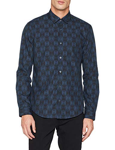 Ben Sherman LS Geo Argyle Shirt Camicia Casual