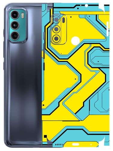 Image of AtOdds - Full Body Back Screen Guard Protector Film - Lamination Wrap Skin Sticker Compatible with Moto G60 | Scratchproof Matte Finish (YellowLane)