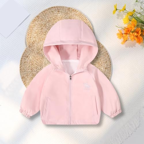 Boys Girls Windbreaker Hooded Jacket Windproof Lightweight Casual Comfy Raincoat Kids Casual Outdoor Hiking Outwear Jacket2