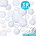 Hanging Japanese Lantern Paper Lanterns Decorative - White Lanterns 6, 8, 10, 12 and 14" Sizes (25 Pack) for Party, Wedding, Birthday, Baby/Bridal Shower - Decorations Chinese Lanterns - with Ribbon