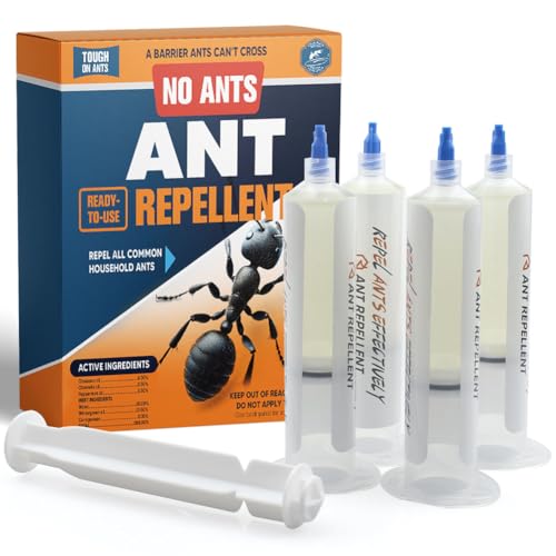 NCSIFDD Ant Repellent, Ant Deterrent for Home, Indoor and Outdoor Use, Keeps Ants Away, Reay-to-Use, Pets & Kids Safe- 4P