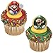 DecoPac Super Mario Rings, 24 Nintendo Cupcake Decorations Featuring Mario And Luigi, Cake Toppers For Birthday, Gaming, Party - 24 Pack