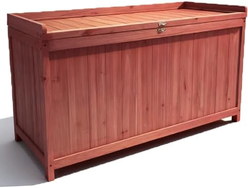 ZEUKMXOO 75 Gallon Wood Deck Box