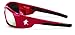 Crews SR137 Swagger Brash Look Polycarbonate Dual Lens Glasses with Crimson Red Frame and Silver Mirror Lens