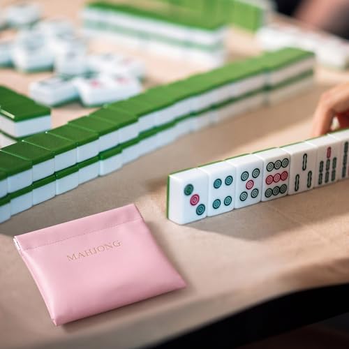 Set Mahjong con bolsa magnética y dados miniatura 3