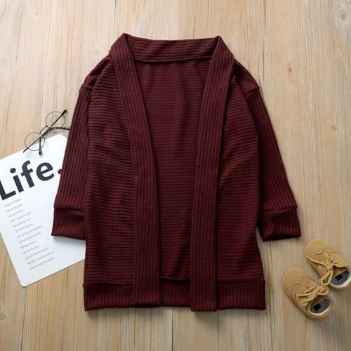 Girls' Cardigan SweaterCute Petal Buttons Cotton Long Sleeve Crewneck Sweater for 5~14 Years Girls4