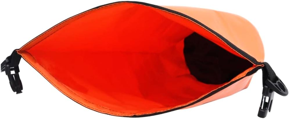 vidaXL Dry Bag, Waterproof Backpack Boating Dry Sack, Waterproof Bag for Water Sports, Dry Bag with Zipper Waterproof Duffel Bag, Orange PVC