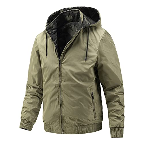 Blouson coupe-vent à manches longues fermeture éclair pour affronter l'automne-hiver avec style