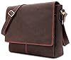 LEABAGS Sac à bandoulière en cuir Oxford I Sac pour ordinateur portable jusqu'à 15 pouces I Messenger Bag en véritable cuir de buffle au look vintage I Sac à bandoulière I Sac de travail I 38x10x31cm #1