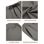 COOFANDY Men's Casual Shorts Cotton Elastic Waist Drawstring Shorts Lightweight Summer Beach Shorts - Image 4