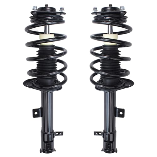 Image of Detroit Axle - Front Struts Suspension Kit for 2007-2012 Dodge Caliber, 2 Struts with Coil Spring Assembly 2 Stabilizer Sway Bar Links 2 Lower Ball Joints 2008 2009 2010 2011 Replacement