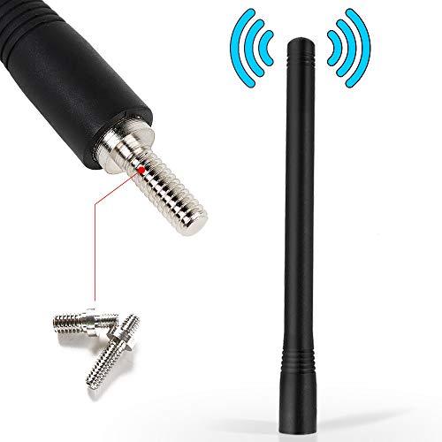 Savadicar 7.5-inch Short & Thick Reflex Antenna Replacement for 2007-2021 Jeep Wrangler JK JKU JL JLU & Gladiator JT Truck, Metal + ABS, Black